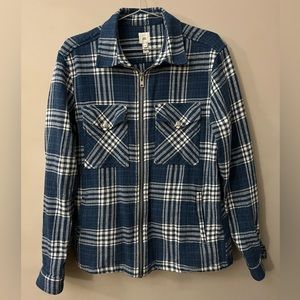 H&M heavy flannel with zipper